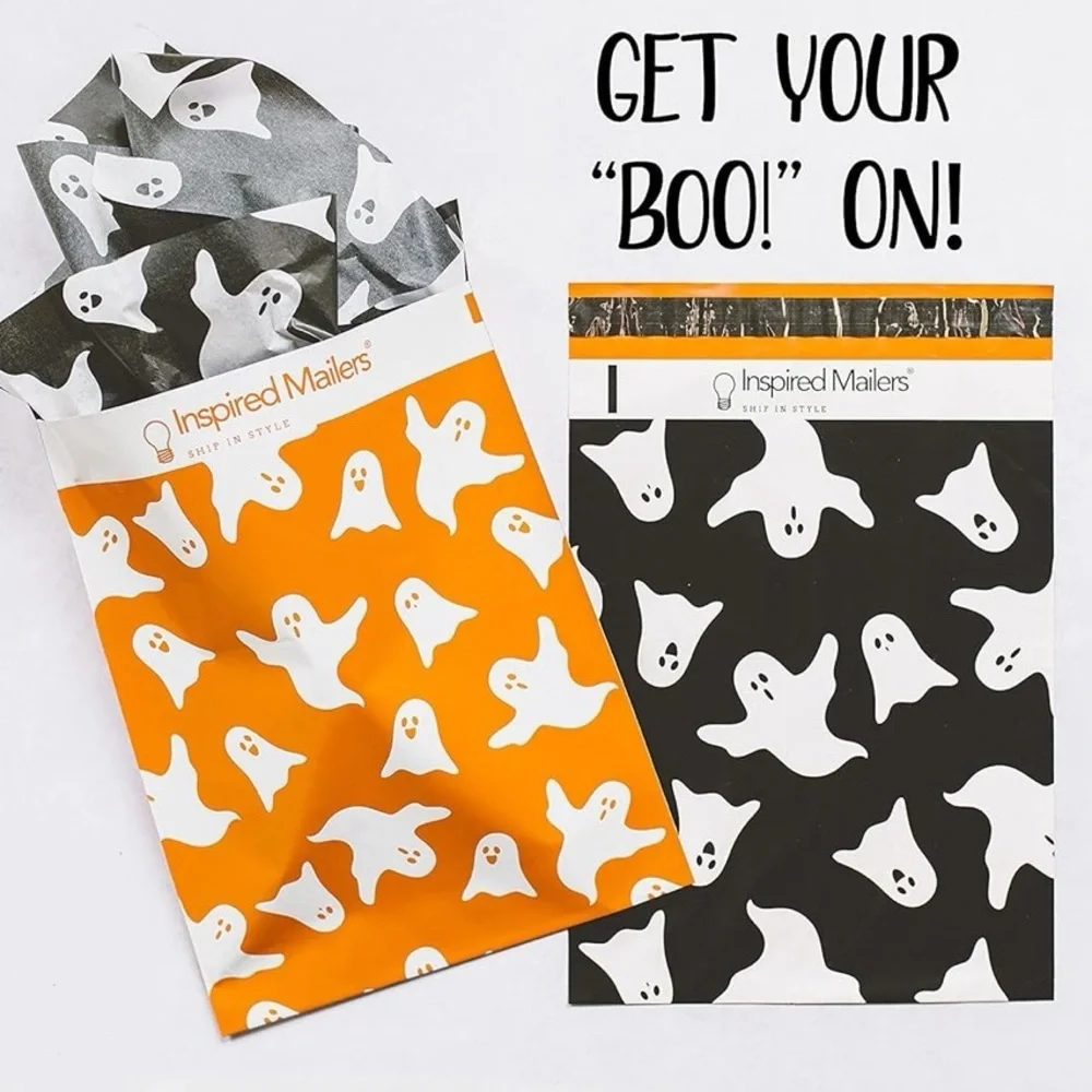 15 Count Polymailer Size Variety Bundle-HALLOWEEN 02 (5/6x9 + 5/10x13 + 5/14x19)